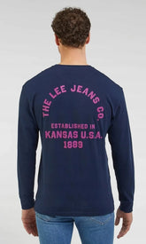 Lee Relaxed Longsleeve Tee Męska Koszulka Z Długim Rękawem Emperor 112341754 LL94015537